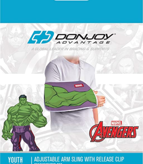 DonJoy® Advantage Youth Arm Sling Featuring Marvel - Hulk X-Small - Blue, Small