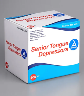 Dynarex Tongue Depressors Wood - Non-Sterile - Brown