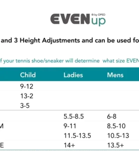 EVENup Shoe Lifts Size Large