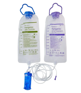 Enteral Feeding Pump Flush Bag Set Kangaroo OMNI™ 1000 mL NonSterile, Each