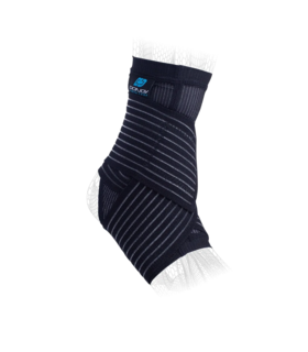 FIGURE-8 ANKLE SUPPORT Dual straps Mesh undersleeve DonJoy Advantage - Black, M, none, none