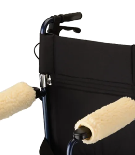 FLEECE ARM CUSHION COVERS for wheelchair pair EASILY ATTACHES  Nova - none, none, none