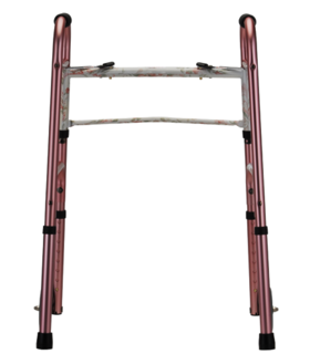  FOLDING WALKERS WITH 5" WHEELS DSNR  - Red