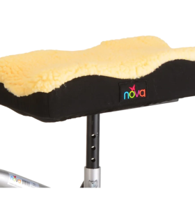 Fleece Knee Pad Cover for knee walker - Yellow