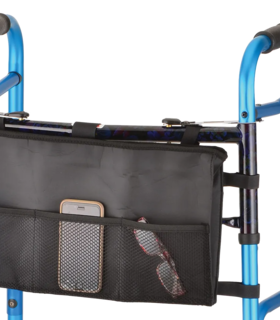 Folding Walker Bag - Black
