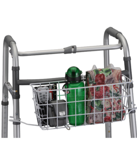 Folding Walker Basket - White, none, none, none