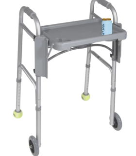 Folding Walker Tray - Brown