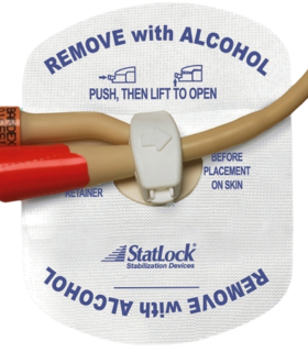 Foley Stabilization Device Statlock® Sterile, Tricot Anchor Pad, Adult - Blue