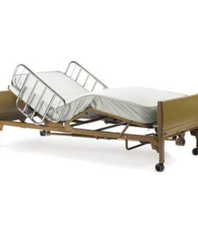 Full electric Homecare Bed heavy-duty  MedLite  Medline  - Brown