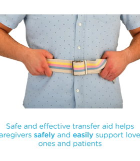  Gait Belt Compact EASILY ADJUSTABLE  Carry Bag included Nova - Brown, none, none, none