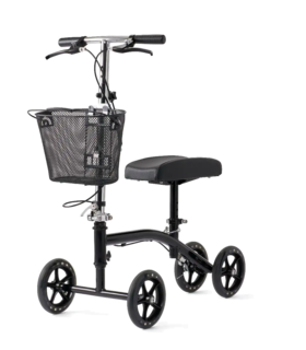 Generation 4 Basic 4-Wheeled Knee Walker,  Medline - Black
