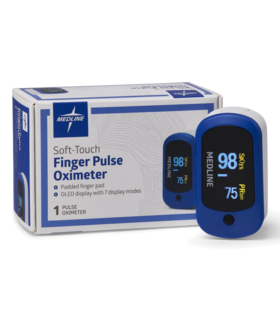 OLED Fingertip Pulse Oximeter - Blue