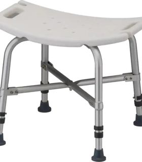 Heavy Duty Bath Bench Without  Back - White