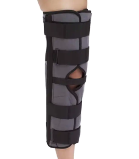  KNEE SPLINT immobilizer ProCare - Black, Small