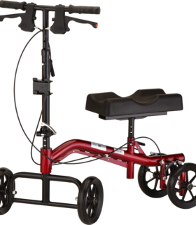 Knee scooter walker heavy duty  400lb - Red