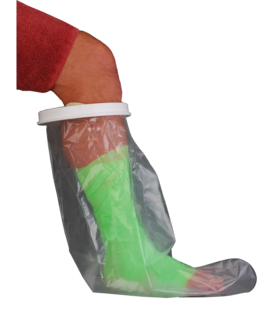 Leg Cast Protector 23" Plastic ring  Latex free Nova medical - Green