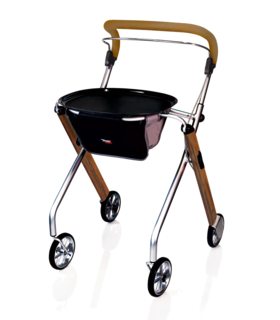 Let’s Go Indoor Rollator - Walnut - Other