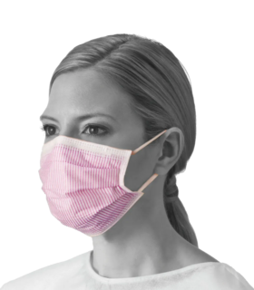 Level 3 Procedure Face Masks with Ear Loops - Pink , M, none, none