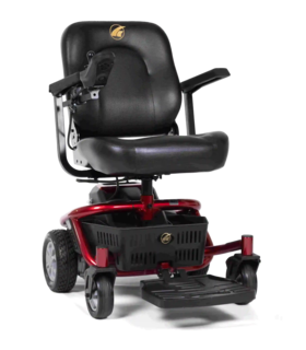  LiteRider Envy, portable power wheelchair GB162 - Red, Small/Medium,  up to 300 lbs., none