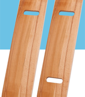 Lumex WOOD TRANSFER BOARD 24" X 8" W/ 2 HANDLE - Brown