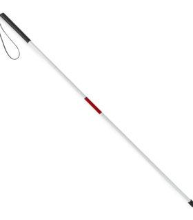 Medline White Cane for Blind/Vision Impaired - White