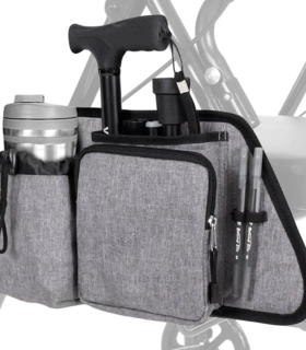 Mobility walker rollator Side Bag  - Gray