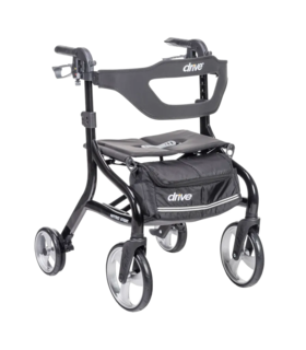 Nitro Sprint Rollator  maneuverable over diverse terrain drive medical - Black