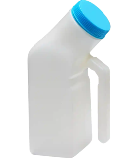 Nova Male Urinal with Leak Proof Cover 8104M-R - Blue