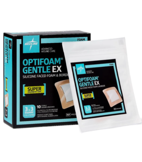 Optifoam Gentle EX Silicone-Faced Foam Dressings - Blue