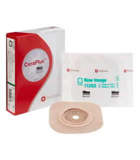 Ostomy Barrier New Image Trim to Fit, Extended Wear Hollister - Brown