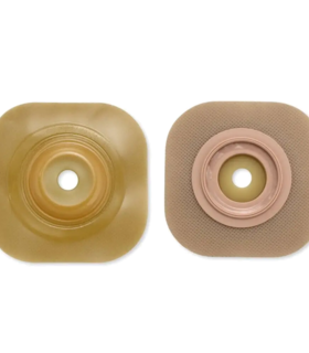 Ostomy Barrier Hollister New Image™ Convex – Precut 1¼" Opening, FlexWear®, Standard Wear, 57 mm Red Code Flange, 5" x 5"