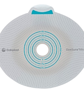 Ostomy Barrier SENSURA MIO,2PC,PRE-CUT,1 3/16",RED Coloplast - Gray