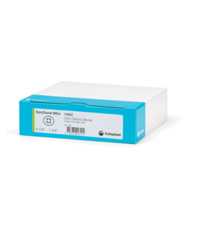 Ostomy Barrier SenSura® Mio Click Trim to Fit, Extended Wear Elastic Adhesive 40 mm Flange Green Code System 3/8 to 1-3/8 Inch Opening - Gray