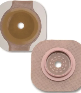 Ostomy Barrier Trim to Fit, Standard Wear Adhesive Tape - Yellow