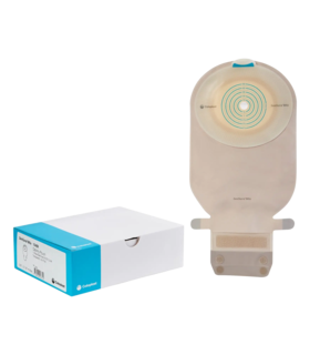 Ostomy Pouch SenSura® Mio One-Piece System 11 Inch Length, Maxi Flat, Trim to Fit 3/8 to 2-1/8 Inch Stoma Drainable - Gray