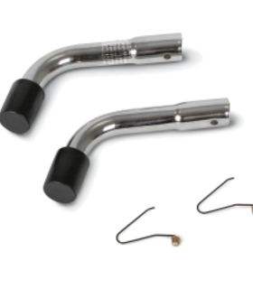 heelchair Rear Anti-Tip Devices Medline - Silver
