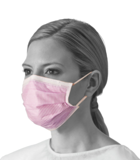 ASTM Level 3 Procedure Face Masks with Ear Loops - Pink , M