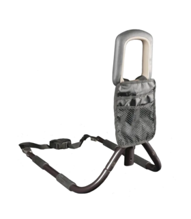 PT Bed Cane with Storage Pouch ORGANIZER POUCH PREVENT FALLS: - Black