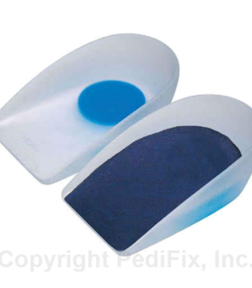 PediFix® GelStep® Heel Cups with Soft Center Spot - White, S