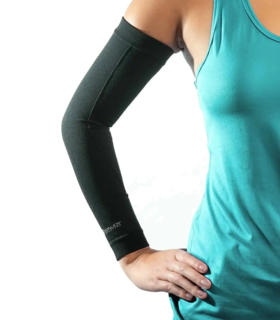 Performance Compression Arm Sleeves - Pair S/M - Black