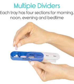 Pill Organizer Stackable Large - Green