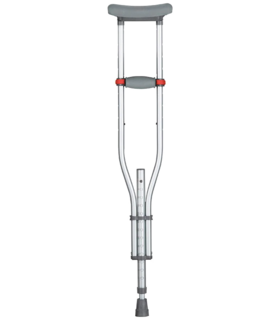 Quick Adjust Crutches Adult - Gray, none, none, none