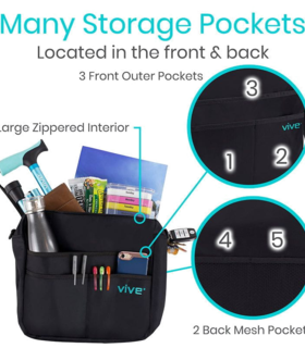  Rollator Bag organizer - Black