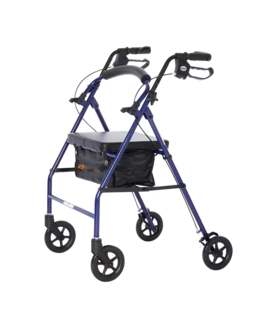Royal - Steel 4 Wheel Rollator - Blue