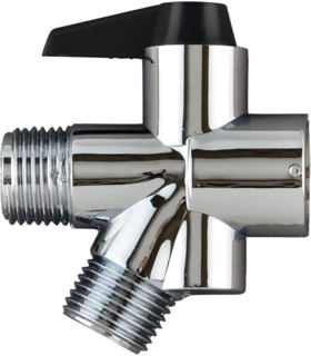 SHOWER DIVERTER VALVE CHROME - Silver, none, none, none