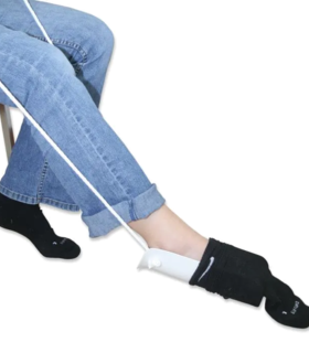 SOCK AID  Terry Cloth Nova medical  nylon less friction NOV-PA-1003 - White