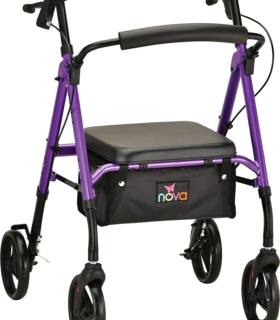 STAR 8 ROLLATOR walker adjustable height - Purple