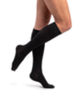 Compression socks Sigvaris Dynaven 971 Women's Closed Toe Knee Highs w/Grip Top - 15-20 mmHg - Brown, L