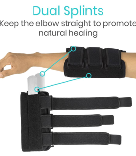 Stabilizing Elbow Brace  immobilizer - Black
