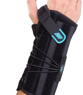 Stabilizing Speed-Wrap Wrist Brace  adjustable dorsal stay Donjoy Advantage - Black, M, none, none